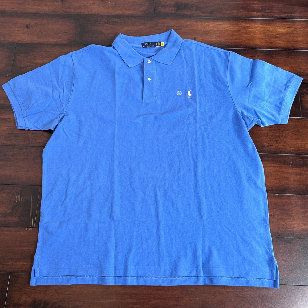 NWOT Polo Ralph Lauren Polo Shirt Mens 3XB Blue Classic Fit‎ Pony Logo
